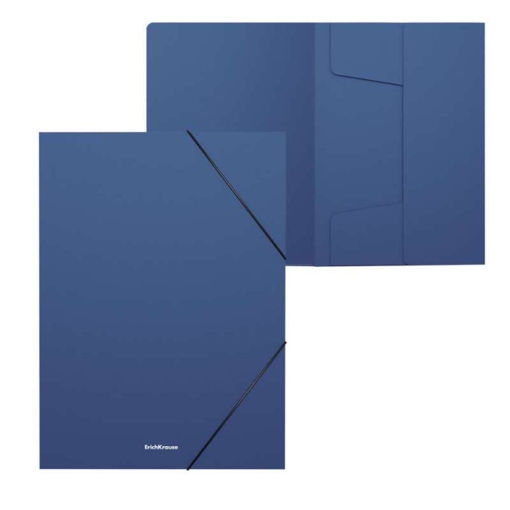 Picture of ERICHKRAUSE BOX FILE A4 WITH ELASTIC 30MM DARK BLUE